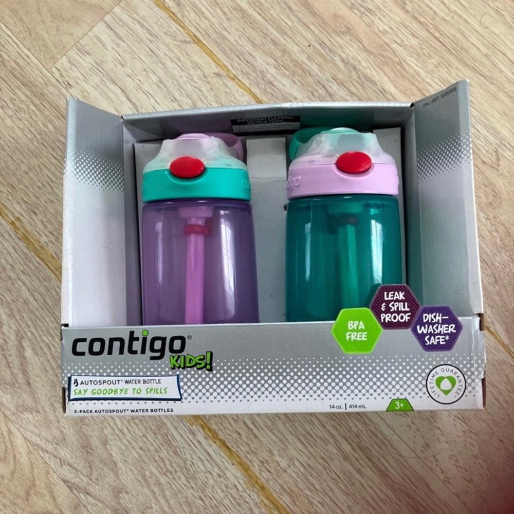2pc contigo kids water bottles 14oz